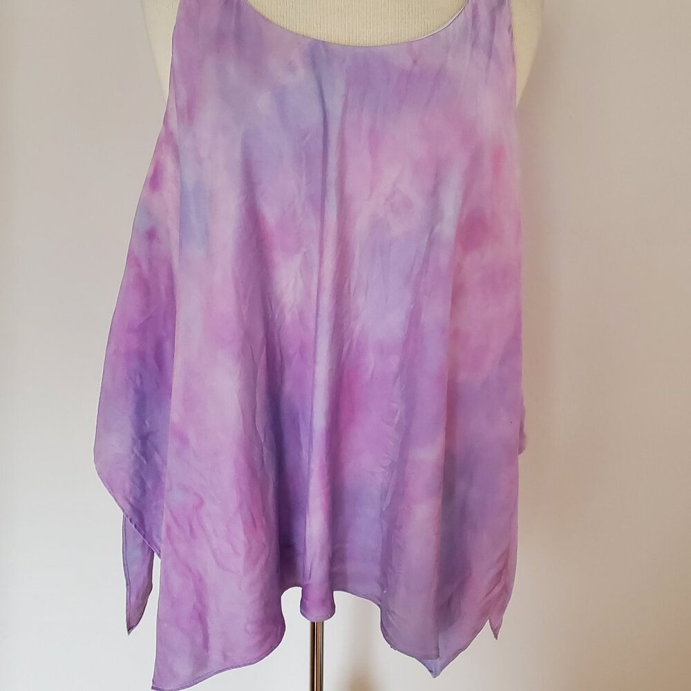 Elizabeth James silk camisole tank top hippie coachella festival resort travel L